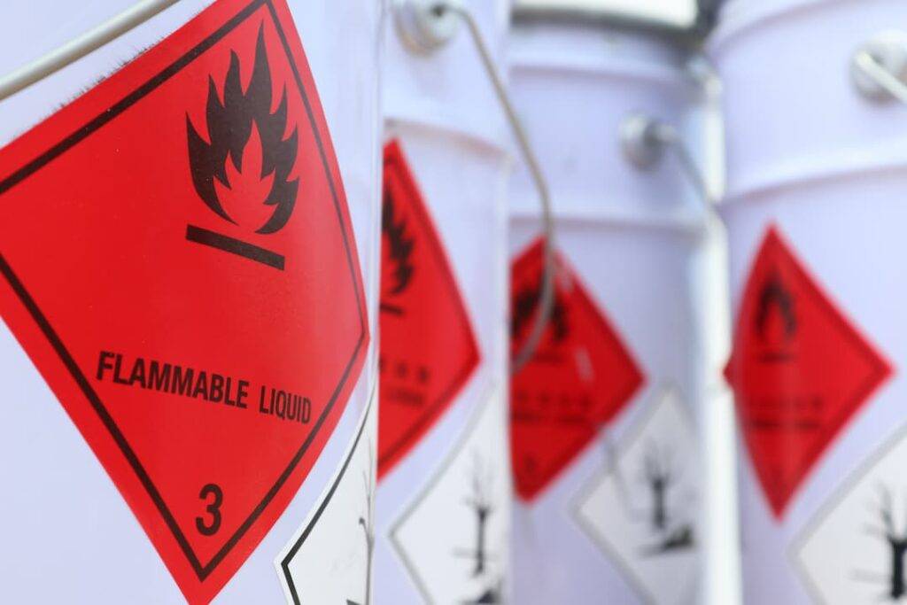 Flammable materials